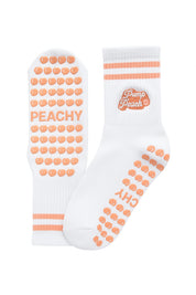 Pump That Peach Grip Socks