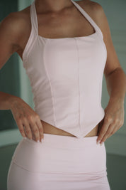 Halter V Corset Crop