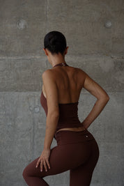 Halter V Corset Crop