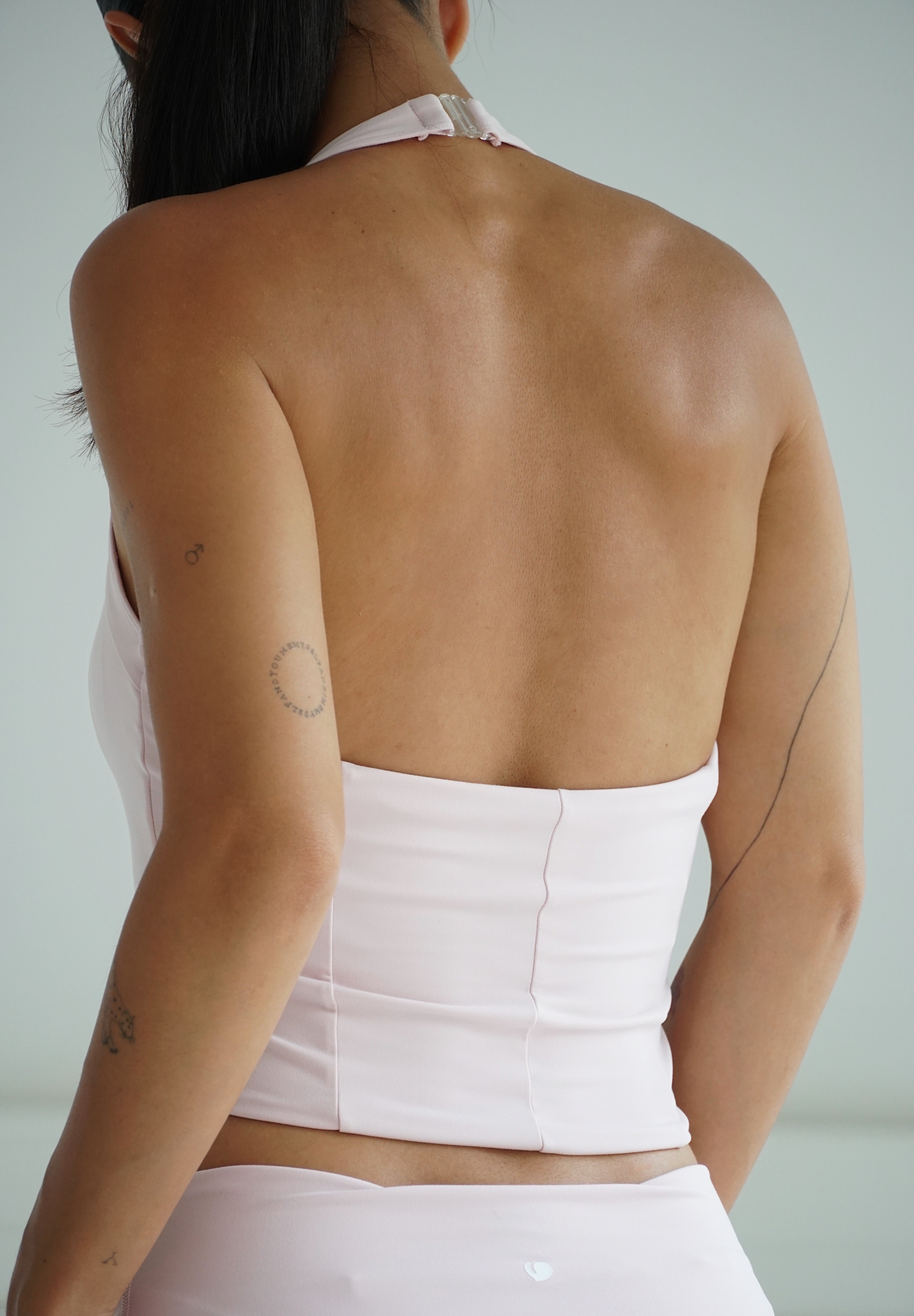 Halter V Corset Crop