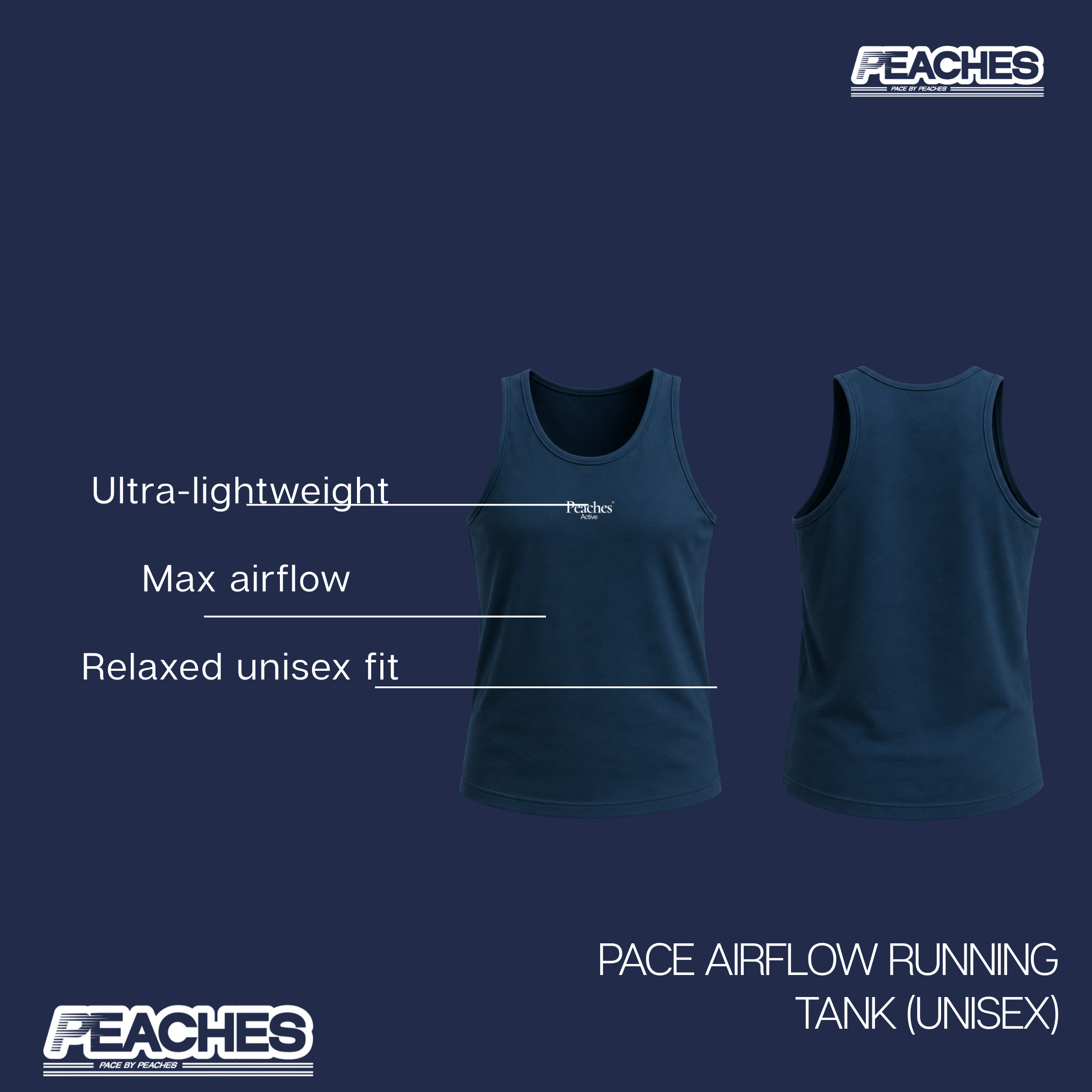 Pace Airflow Running Tank (Unisex)