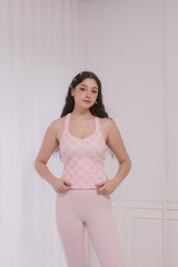 Sculpting Tank Top – Checkered Race