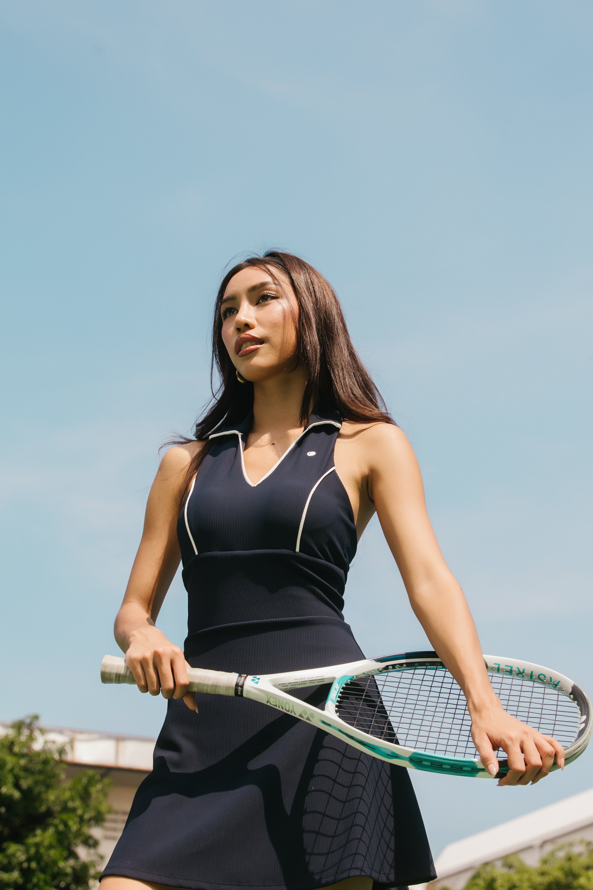 Sporty Halter Neck Dress
