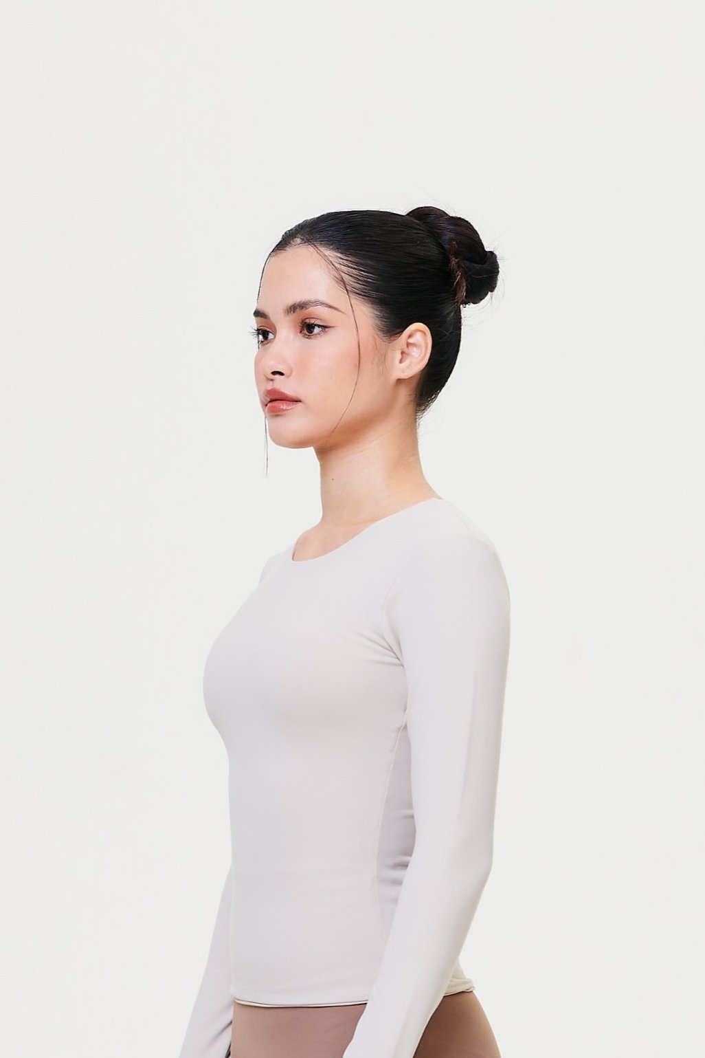 Activewear Long-Sleeve Padded Crop Top