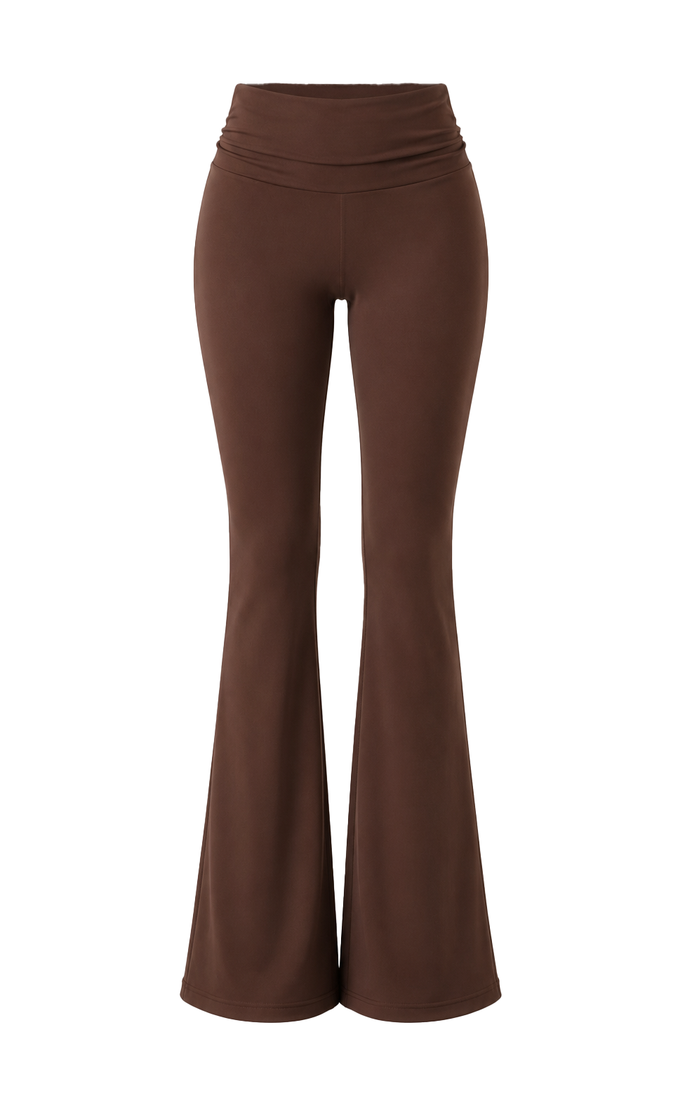 High-Waisted Flare Yoga Pants – Fold Over